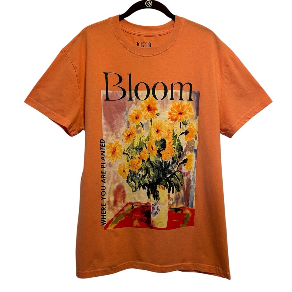 Bloom Orange Graphic T-Shirt Large